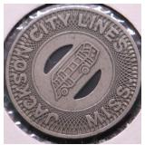 JACKSON MISSISSIPPI TRANSIT TOKEN