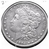 1904 MORGAN DOLLAR XF
