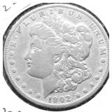 1902 MORGAN DOLLAR F
