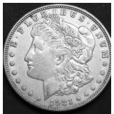 1921 D MORGAN DOLLAR XF