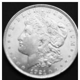 1921 CHOICE BU MORGAN DOLLAR