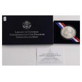 GEM CONGRESS SILVER DOLLAR W BOX PAPERS