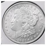 1921 MORGAN DOLLAR AU