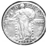 1929 S STANDING QUARTER AU