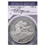 1995 PCGS PF69DC WW2 SILVER DOLLAR