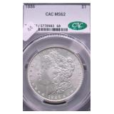 1886 CAC MS62 MORGAN DOLLAR