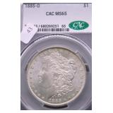 1885 O CAC MS65 MORGAN DOLLAR