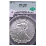 2012 CAC MS69 SILVER EAGLE