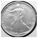 1991 SILVER EAGLE GEM