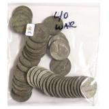 40 WAR NICKELS