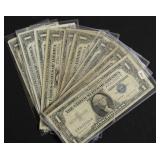 10 SILVER CERTIFICATES