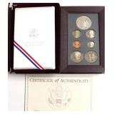 1996 PRESTIGE PROOF SET W BOX PAPERS