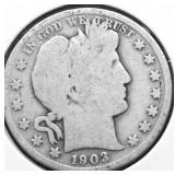 1903 BARBER HALF DOLLAR G