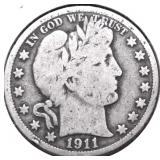1911 BARBER HALF DOLLAR G
