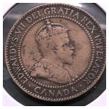 1910 CANADA LARGE CENT VG