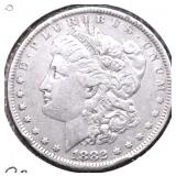 1882 O MORGAN DOLLAR XF