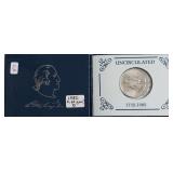 1982 D WASHINGTON HALF DOLLAR W BOX PAPERS