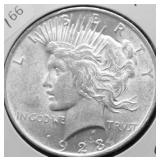 1923 CHOICE BU PEACE DOLLAR