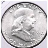 1953 D GEM FBL FRANKLIN HALF DOLLAR