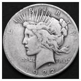 1922 D PEACE DOLLAR F