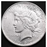 1927 D PEACE DOLLAR XF