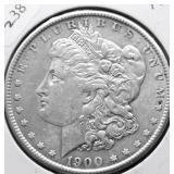 1900 MORGAN DOLLAR XF