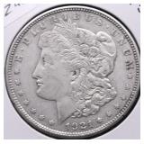 1921 D MORGAN DOLLAR XF