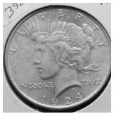 1924 PEACE DOLLAR CULL