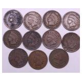 10 INDIAN HEAD CENTS