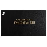 COLORIZED TWO DOLLAR FEDERAL RESERVE NOTE GEM