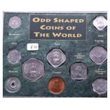 ODD SHAPED COINS OF THE WORLD