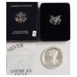1994 PROOF SILVER EAGLE W BOX PAPERS