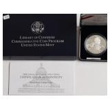 PROOF CONGRESS SILVER DOLLAR W BOX PAPERS