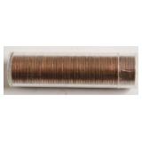 GEM RED ROLL OF 1963 LINCOLN CENTS