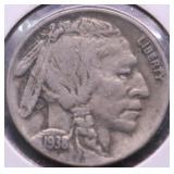 1938 D BUFFALO  NICKEL VF