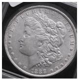1888 MORGAN DOLLAR AU