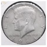 1964 CHOICE  BU KENNEDY HALF DOLLAR