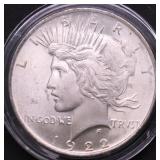 1922 CHOICE BU PEACE DOLLAR