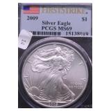 2009 NGC MS69 SILVER EAGLE
