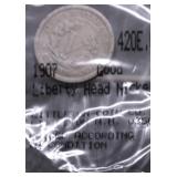 1907 V NICKEL VG