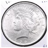 1922 CHOICE BU PEACE DOLLAR