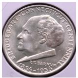 1936 GEM BU BRIDGEPORT HALF DOLLAR