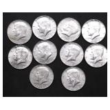 10 40 % SILVER HALF DOLLARS