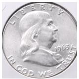 1963 GEM BU FRANKLIN HALF DOLLAR