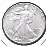 1943 CHOICE BU WALKING HALF DOLLAR