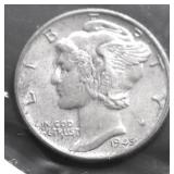 1945 CHOICE BU MERCRY DIME