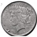 1923 PEACE DOLLAR XF
