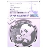 2019 NGC MS69 CHINA PANDA