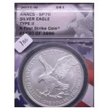 2021 W ANACS SP70 SILVER EAGLE