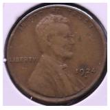 1924 D LINCOLN CENT VF